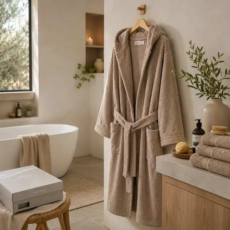 Accappatoio Ambrosiana Spugna LUX: Il Comfort della SPA a Casa