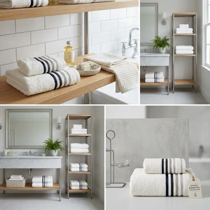 Set 1+1 bianco con bordo a righe grigio viso + ospite in spugna