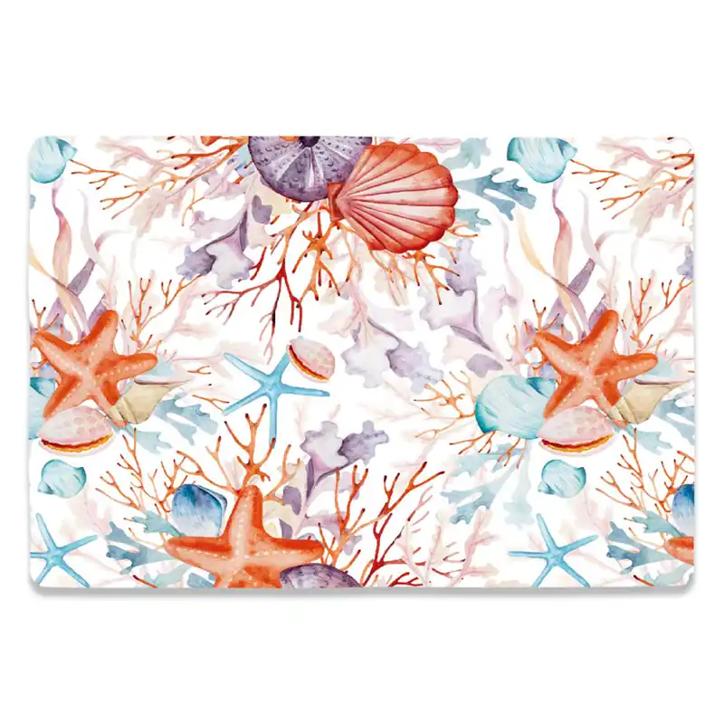 Tovaglietta in Plastica Sempre Pulita 30x45 Conchiglie e Stelle marine