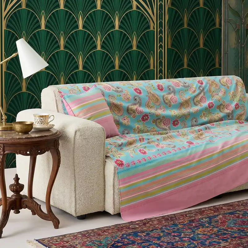 Granfoulard Bassetti Telo Arredo 350x270 Rapallo T1 Turchese