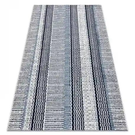 Tappeto DI SPAGO SIZAL COLOR 47276/396 Striscie Bianco