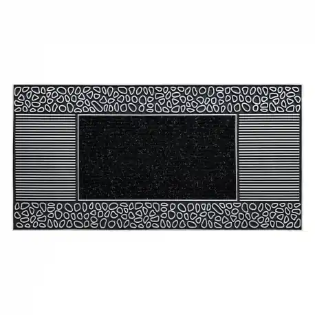 Zerbino antiscivolo per metri lineari BH 806 pietre, esterno, interno, su gomma - argint