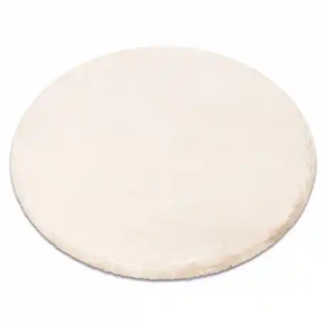 Tappeto TEDDY NEW sand 52 cerchio Shaggy beige molto spesso, peluche