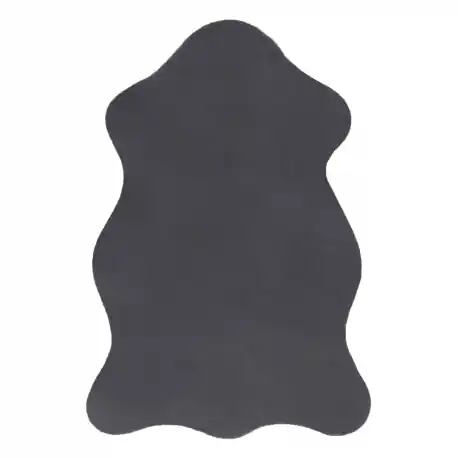 Tappeto NEW DOLLY pelle G4337-2 grigio antracite IMITAZIONE PELLICCIA DI CONIGLIO