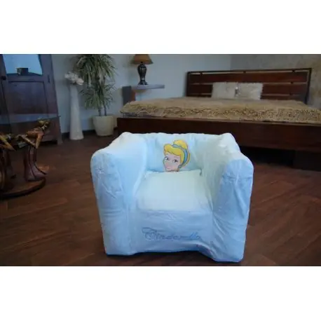 POLTRONA GONFIABILE DISNEY CINDRELLA blu