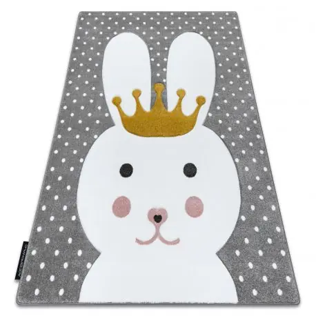 Tappeto PETIT BUNNY CONIGLIETTO CONIGLIO grigio