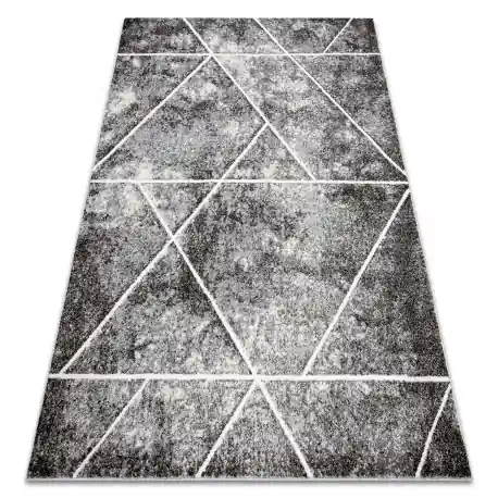 Tappeto MATEO 8031/644 Moderno, geometrico, triangoli - strutturale grigio