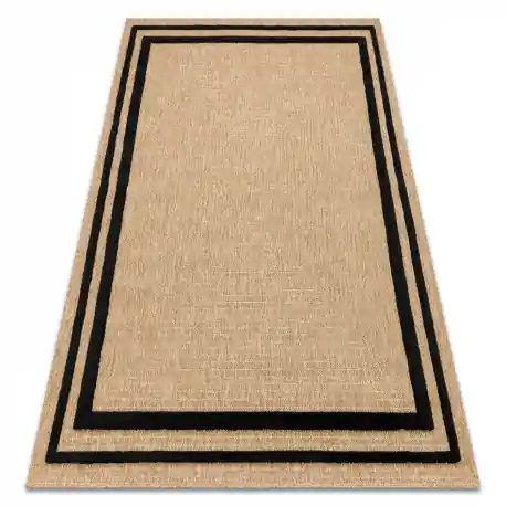 Tappeto SPARK 0687 beige / nero - Telaio, sisal, strutturale