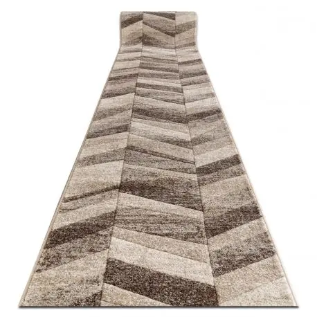 Passatoia FEEL 5673/15055 SPINA DI PESCE beige / marrone / crema