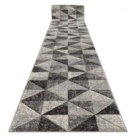 Passatoia FEEL 5672/16811 TRIANGOLI grigio / anthracite / crema