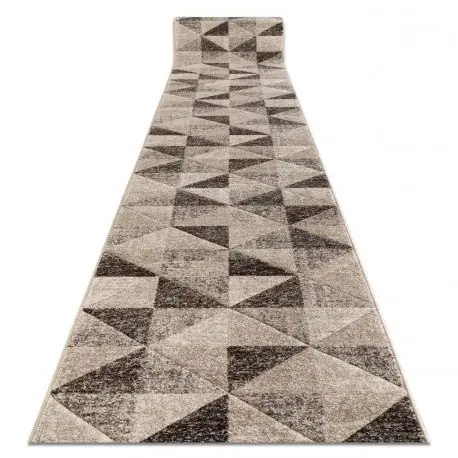 Passatoia FEEL 5672/15055 TRIANGOLI beige / marrone / crema