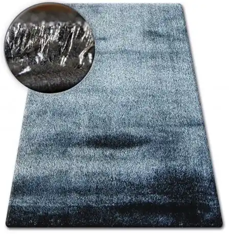 Tappeto SHAGGY VERONA nero/argento