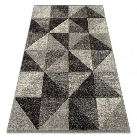 Tappeto FEEL 5672/16811 TRIANGOLI grigio / anthracite / crema