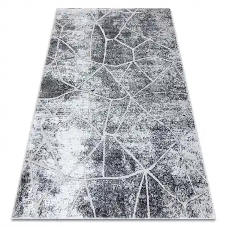 Tappeto MEFE moderno 2783 Marmo - Structural due livelli di pile grigio