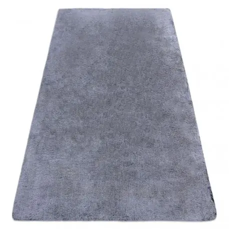 Tappeto da lavaggio moderno LAPIN shaggy antisdrucciolevole nero / avorio