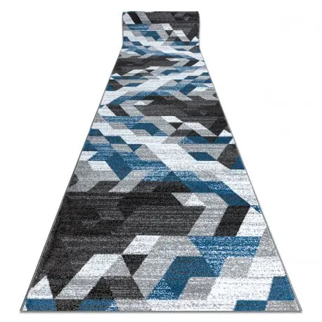 Corridoio INTERO TECHNIC 3D quadri triangoli blu