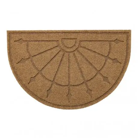 Zerbino antiscivolo per metri lineari PATIO 1099 semicerchio esterno, interno, su gomma - beige