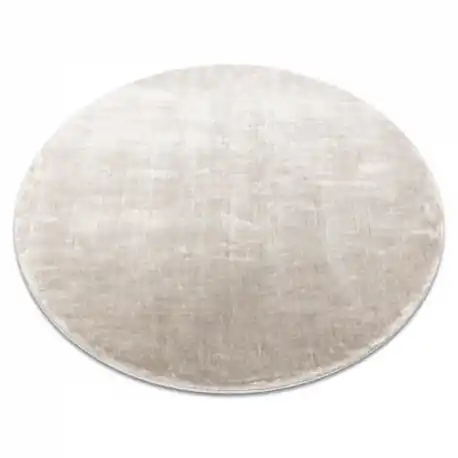 Tappeto VISCO cerchio argento 3, peluche IMITAZIONE PELLICCIA DI CONIGLIO