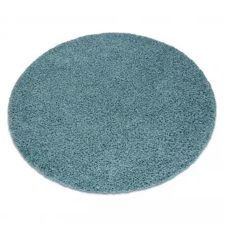 Tappeto SOFFI cerchio shaggy 5cm blu