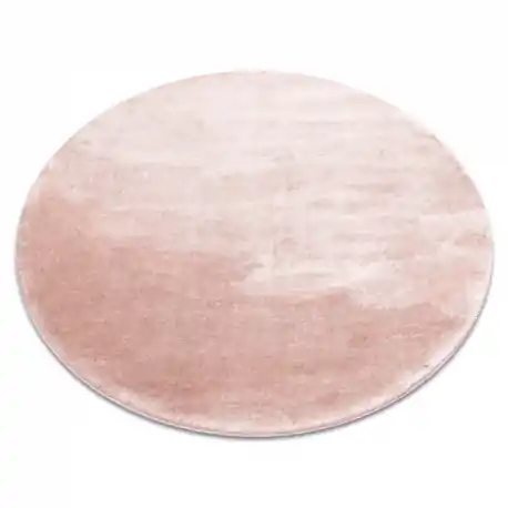 Tappeto BUNNY cercle rosa 8, peluche IMITAZIONE PELLICCIA DI CONIGLIO