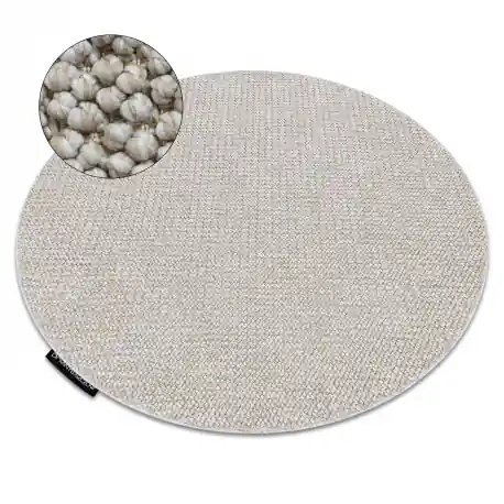 Tappeto CASABLANCA LOOP cerchio beige, loop, morbido