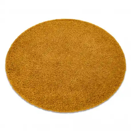 Tappeto SOFFI cerchio shaggy 5cm oro
