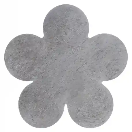 Tappeto SHAPE 3106 Shaggy Fiore - grigio peluche, antiscivolo, lavabile