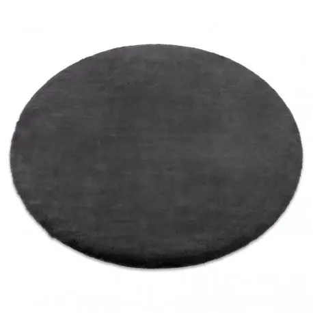 Tappeto BUNNY cerchio anthracite IMITAZIONE PELLICCIA DI CONIGLIO