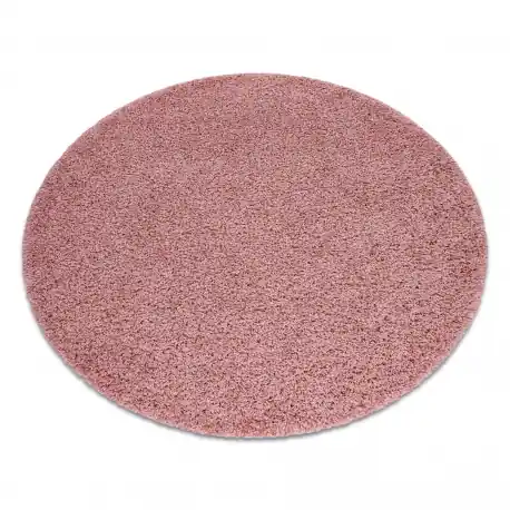 Tappeto SOFFI cerchio shaggy 5cm rosa