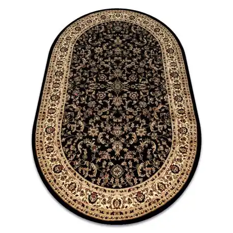 Tappeto ROYAL ADR ovale disegno 1745 nero