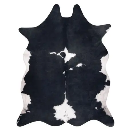 Tappeto Imitazione pelle di bovino, Mucca G5070-3 pelle nera bianca