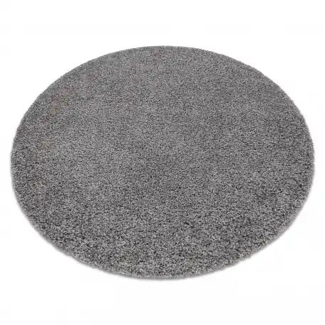 Tappeto SOFFI cerchio shaggy 5cm grigio