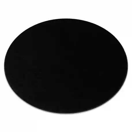Tappeto SOFTY cerchio un colore nero