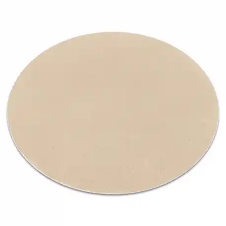 Tappeto da lavaggio moderno LINDO cerchio beige, antiscivolo, a pelo lungo