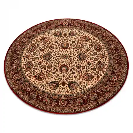 Tappeto di lana KASHQAI 4362 102 cerchio ornamento beige / chiaretto