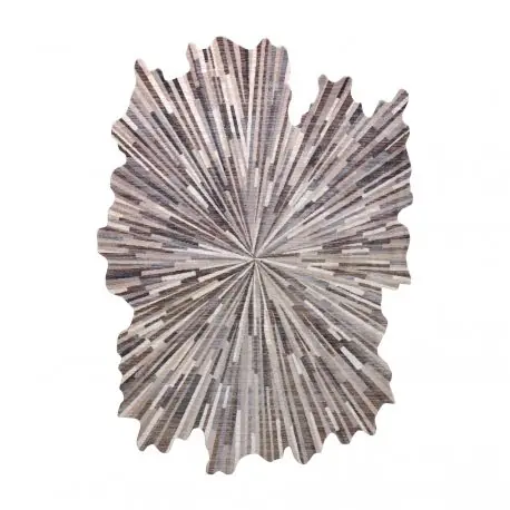Tappeto TINE 75317A Astrazione - moderno, forma irregolare grigio scuro / grigio chiaro