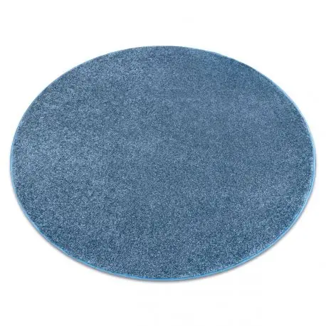 TAPPETO cerchio SANTA FE blu 74 pianura tinta unita