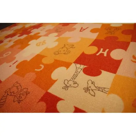 Moquette tappeto PUZZLE arancione