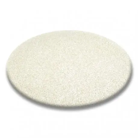 TAPPETO cerchio SHAGGY 5cm crema