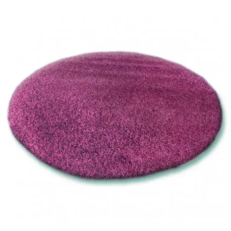 TAPPETO cerchio SHAGGY 5cm viola