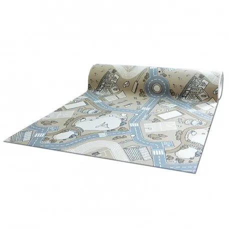 Antiscivolo moquette tappeto per bambini STREET beige