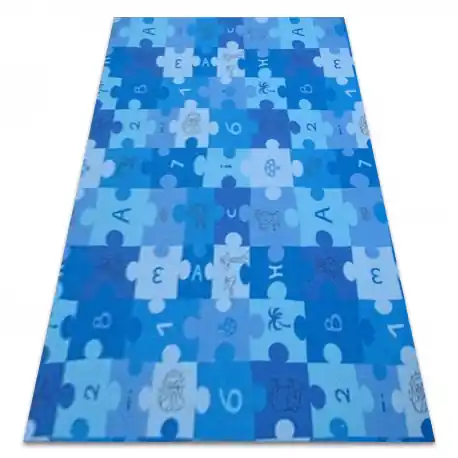 Tappeto kids PUZZLE blu