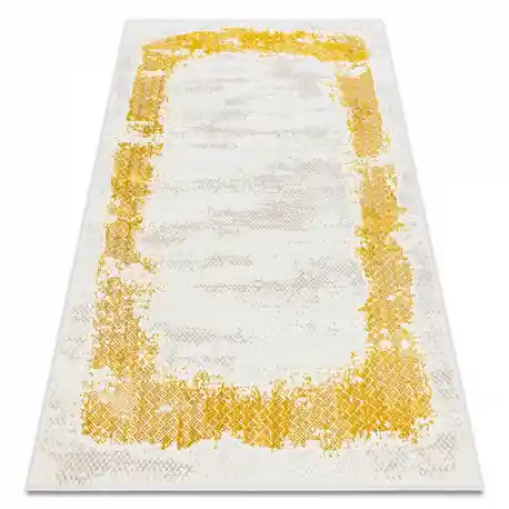 Tappeto CORE 004A Frame, ombreggiato - strutturale, due livelli di pile, avorio / oro