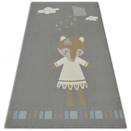 TAPPETO per bambini LOKO Toppolino grigio antiscivolo