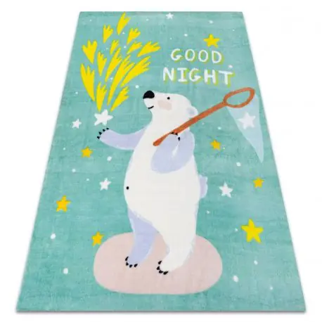 Tappeto PLAY orso stelle G4016-1 verde