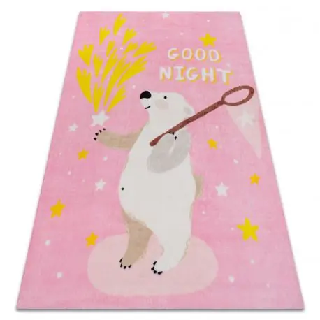 Tappeto PLAY orso stelle G4016-5 rosa
