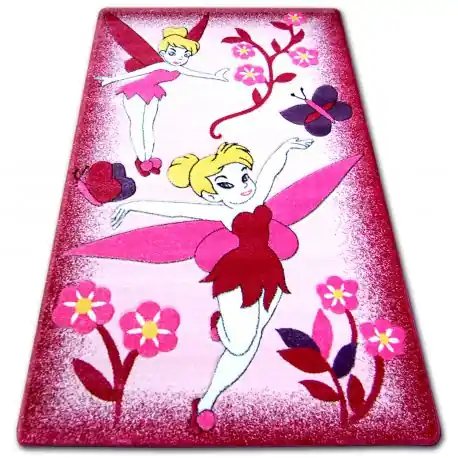 Tappeto kids HAPPY C224 rosa Wrosaka