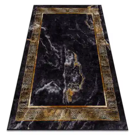 Tappeto lavabile MIRO 51278.809 Marmo, greco antiscivolo - nero / oro