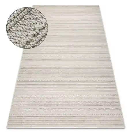 Tappeto JERSEY 19233 crema - Linee strutturali, loop BOHO