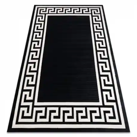 Tappeto PEARL 51327H nero - Telaio, greca esclusiva, strutturale